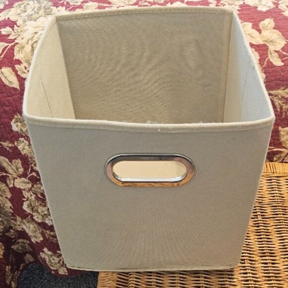 Household Essentials Square Basket Storage Cube Bench Cubby 12" x 11" x 11.5" - Picture 1 of 8